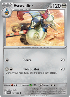 S&V - JTG - 102 - Escavalier - UNCOMMON - Normal