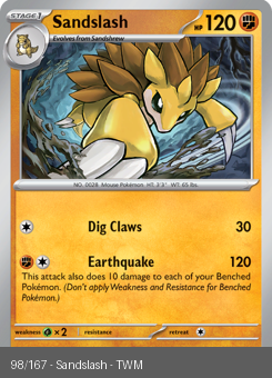 S&V - TWM - 98 - Sandslash - UNCOMMON - Normal