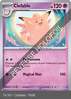 S&V - TWM - 79 - Clefable - UNCOMMON - Reverse Holo