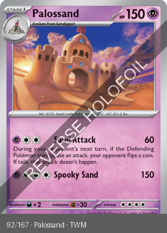 S&V - TWM - 92 - Palossand - COMMON - Reverse Holo