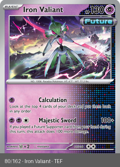 S&V - TEF - 80 - Iron Valiant - RARE - Holofoil