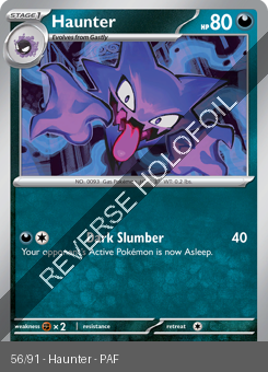 S&V - PAF - 56 - Haunter - COMMON - Reverse Holo