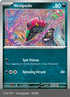S&V - TWM - 115 - Venipede - COMMON - Normal