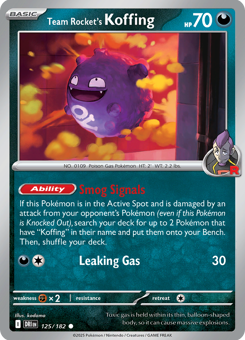 S&V - DRI - 125 - Team Rocket's Koffing - COMMON - Normal
