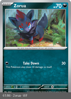 S&V - WHT - 61 - Zorua - COMMON - Normal