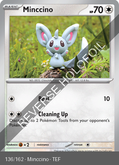S&V - TEF - 136 - Minccino - COMMON - Reverse Holo