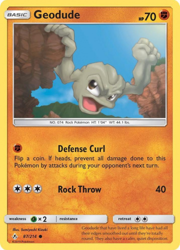 S&M - UNB - 87 - Geodude - COMMON - Normal