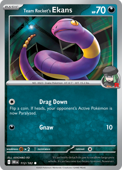 S&V - DRI - 112 - Team Rocket's Ekans - COMMON - Normal