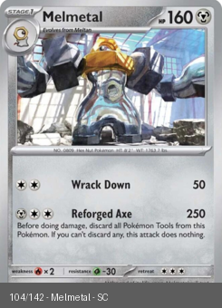 S&V - SCR - 104 - Melmetal - RARE - Holofoil