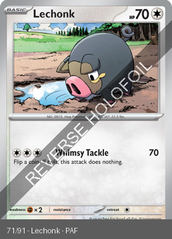 S&V - PAF - 71 - Lechonk - COMMON - Reverse Holo