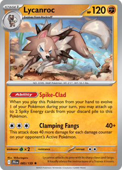 S&V - JTG - 85 - Lycanroc - RARE - Holofoil