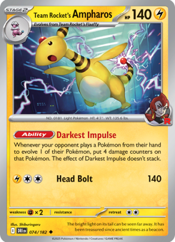 S&V - DRI - 74 - Team Rocket's Ampharos - UNCOMMON - Normal