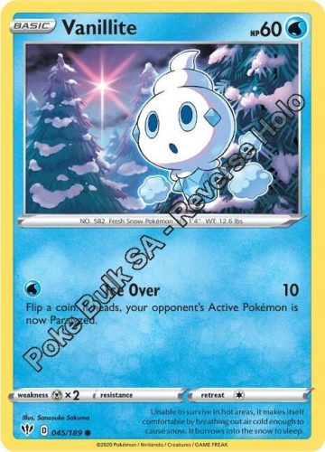 SwSh - DAA - 045 - Vanillite - COMMON - Reverse Holo
