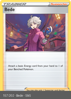 SwSh - SSH - 157 - Bede - UNCOMMON - Normal