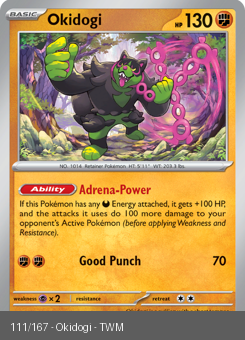 S&V - TWM - 111 - Okidogi - RARE - Holofoil