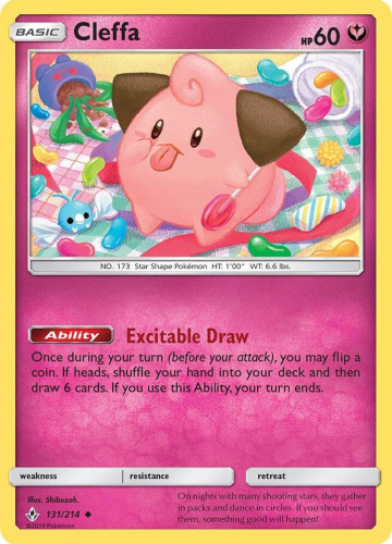 S&M - UNB - 131 - Cleffa - UNCOMMON - Normal