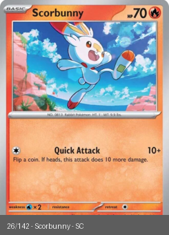 S&V - SCR - 26 - Scorbunny - COMMON - Normal