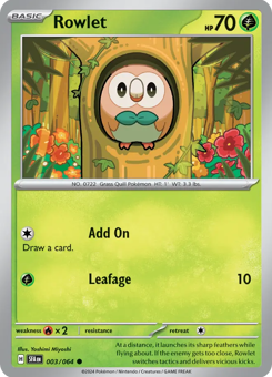 S&V - SFA - 3 - Rowlet - COMMON - Normal