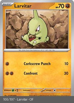 S&V - OBF - 105 - Larvitar - COMMON - Normal
