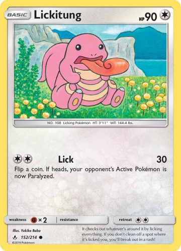 S&M - UNB - 152 - Lickitung - COMMON - Normal