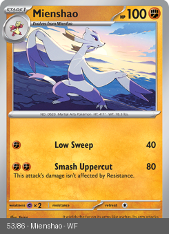 S&V - WHT - 53 - Mienshao - UNCOMMON - Normal