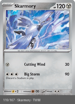 S&V - TWM - 119 - Skarmory - COMMON - Normal