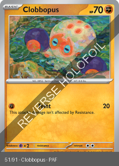 S&V - PAF - 51 - Clobbopus - COMMON - Reverse Holo