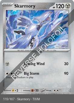 S&V - TWM - 119 - Skarmory - COMMON - Reverse Holo