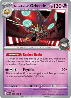 S&V - DRI - 89 - Team Rocket's Orbeetle - UNCOMMON - Normal