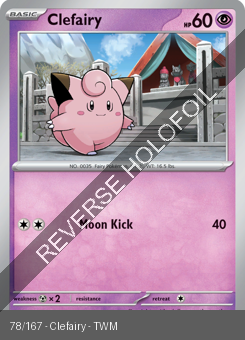 S&V - TWM - 78 - Clefairy - COMMON - Reverse Holo