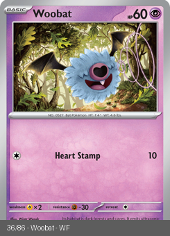 S&V - WHT - 36 - Woobat - COMMON - Normal