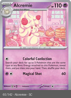 S&V - SCR - 65 - Alcremie - RARE - Holofoil