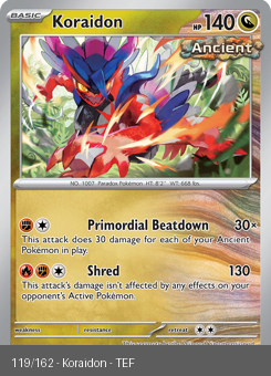 S&V - TEF - 119 - Koraidon - RARE - Holofoil