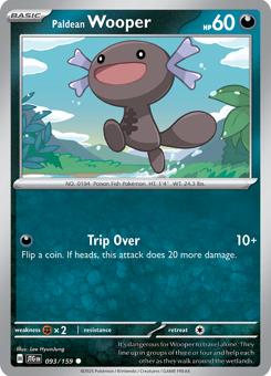S&V - JTG - 93 - Paldean Wooper - COMMON - Normal