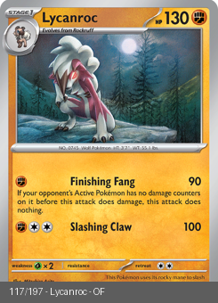 S&V - OBF - 117 - Lycanroc - UNCOMMON - Normal