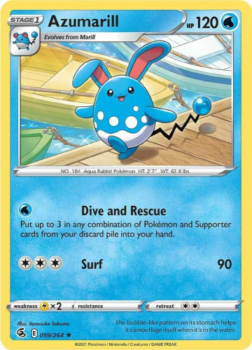 SwSh - FST - 059 - Azumarill - RARE - Normal