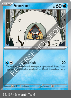 S&V - TWM - 51 - Snorunt - COMMON - Reverse Holo