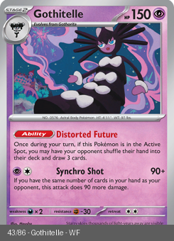 S&V - WHT - 43 - Gothitelle - RARE - Holofoil