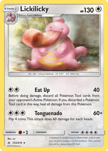 S&M - UNB - 153 - Lickilicky - RARE - Normal