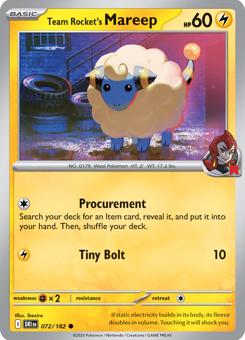 S&V - DRI - 72 - Team Rocket's Mareep - COMMON - Normal