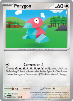 S&V - MEW (151) - 137 - Porygon - COMMON - Normal
