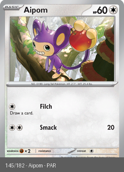 S&V - PAR - 145 - Aipom - COMMON - Normal