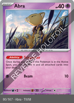 S&V - TWM - 80 - Abra - COMMON - Reverse Holo
