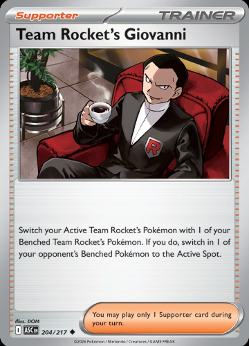 MEG ASC: Team Rocket's Giovanni 204/217