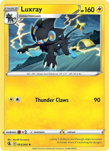 SwSh - FST - 093 - Luxray - RARE - Reverse Holo