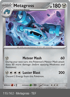 S&V - TEF - 115 - Metagross - UNCOMMON - Normal