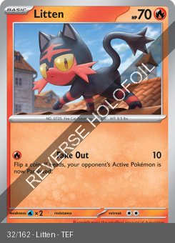 S&V - TEF - 32 - Litten - COMMON - Reverse Holo