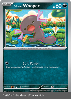 S&V - OBF - 126 - Paldean Wooper - COMMON - Reverse Holo