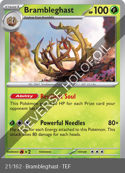 S&V - TEF - 21 - Brambleghast - RARE - Reverse Holo