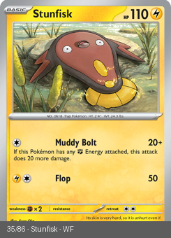 S&V - WHT - 35 - Stunfisk - UNCOMMON - Normal